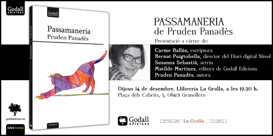 Presentació del llibre Passamaneria - Llibreria La Gralla | Llibreria online de Granollers