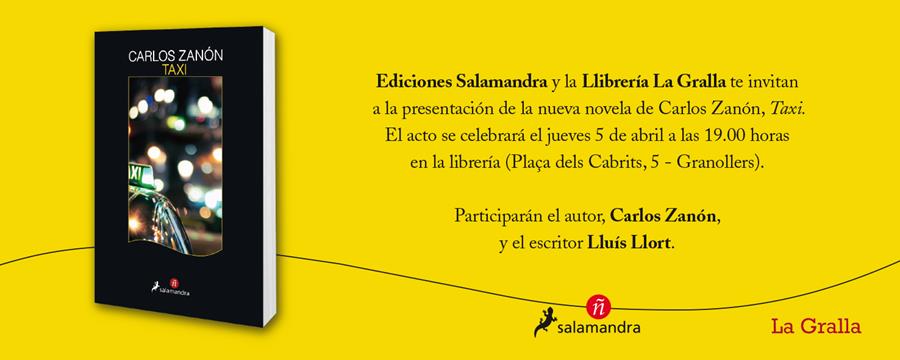 Presentació del llibre Taxi - Llibreria La Gralla | Llibreria online de Granollers