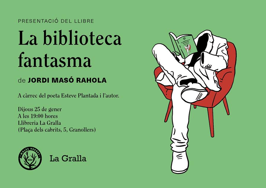 Presentació del llibre La biblioteca fantasma - Llibreria La Gralla | Llibreria online de Granollers