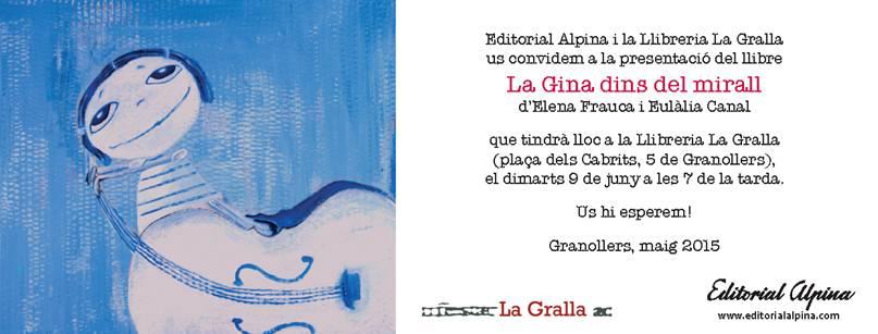 Presentació del llibre La Gina dins del mirall - Llibreria La Gralla | Llibreria online de Granollers