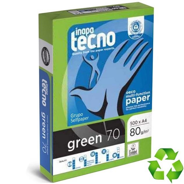 PAPER A4 TECNO GREEN RECICLAT 80GR 500 FULLS | 4011211049814 | 72086 | Llibreria La Gralla | Llibreria online de Granollers