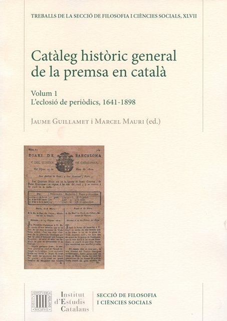 CATALEG HISTORIC GENERAL DE LA PREMSA EN CATALÀ | 9788499652498 | GUILLAMET, JAUME | Llibreria La Gralla | Llibreria online de Granollers