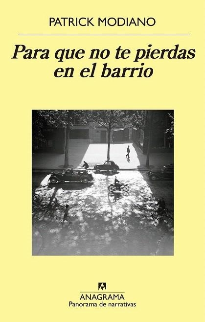 PARA QUE NO TE PIERDAS EN EL BARRIO | 9788433979308 | MODIANO, PATRICK | Llibreria La Gralla | Llibreria online de Granollers