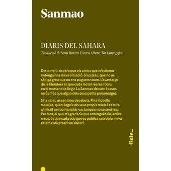 DIARIS DEL SAHARA | 9788494489167 | SANMAO | Llibreria La Gralla | Llibreria online de Granollers