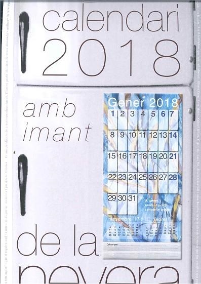 CALENDARI 2018 AMB IMANT DE LA NEVERA | CALNEVERA2018 | VV.AA | Llibreria La Gralla | Llibreria online de Granollers