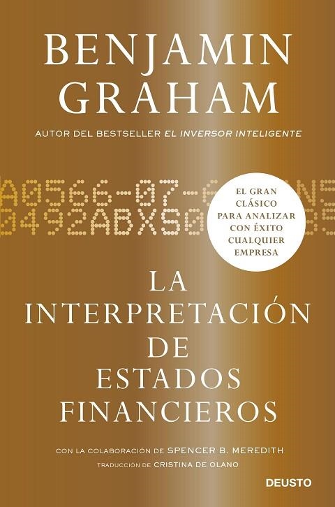 INTERPRETACIÓN DE ESTADOS FINANCIEROS, LA | 9788423433308 | GRAHAM, BENJAMIN | Llibreria La Gralla | Llibreria online de Granollers