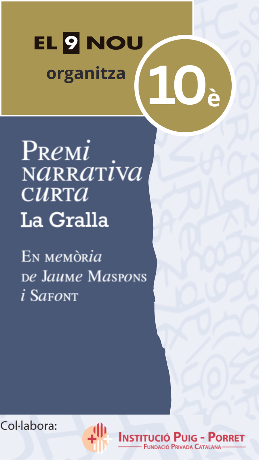 Termini d'entrega del Premi Narrativa Curta La Gralla - Llibreria La Gralla | Llibreria online de Granollers