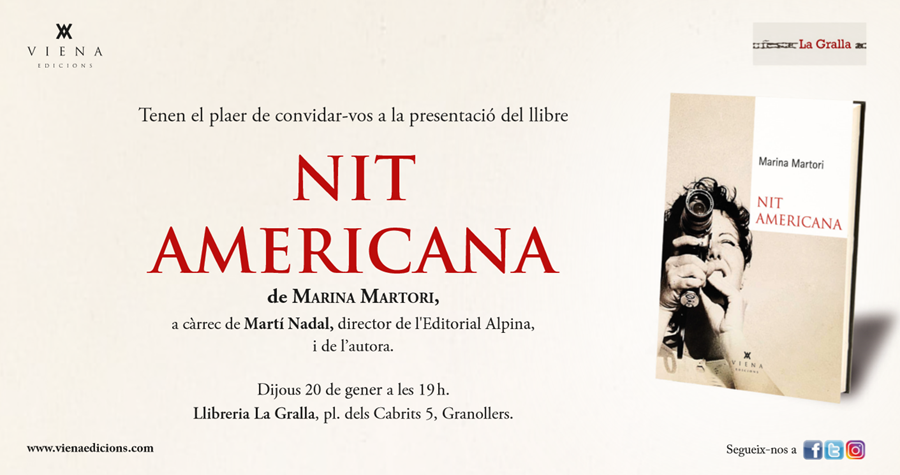 Presentació de "Nit Americana" de Marina Martori - Llibreria La Gralla | Librería online de Granollers