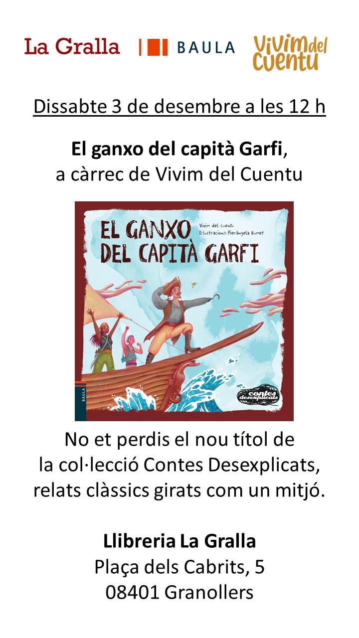 Contacontes "El ganxo del capità Garfi" - Llibreria La Gralla | Llibreria online de Granollers