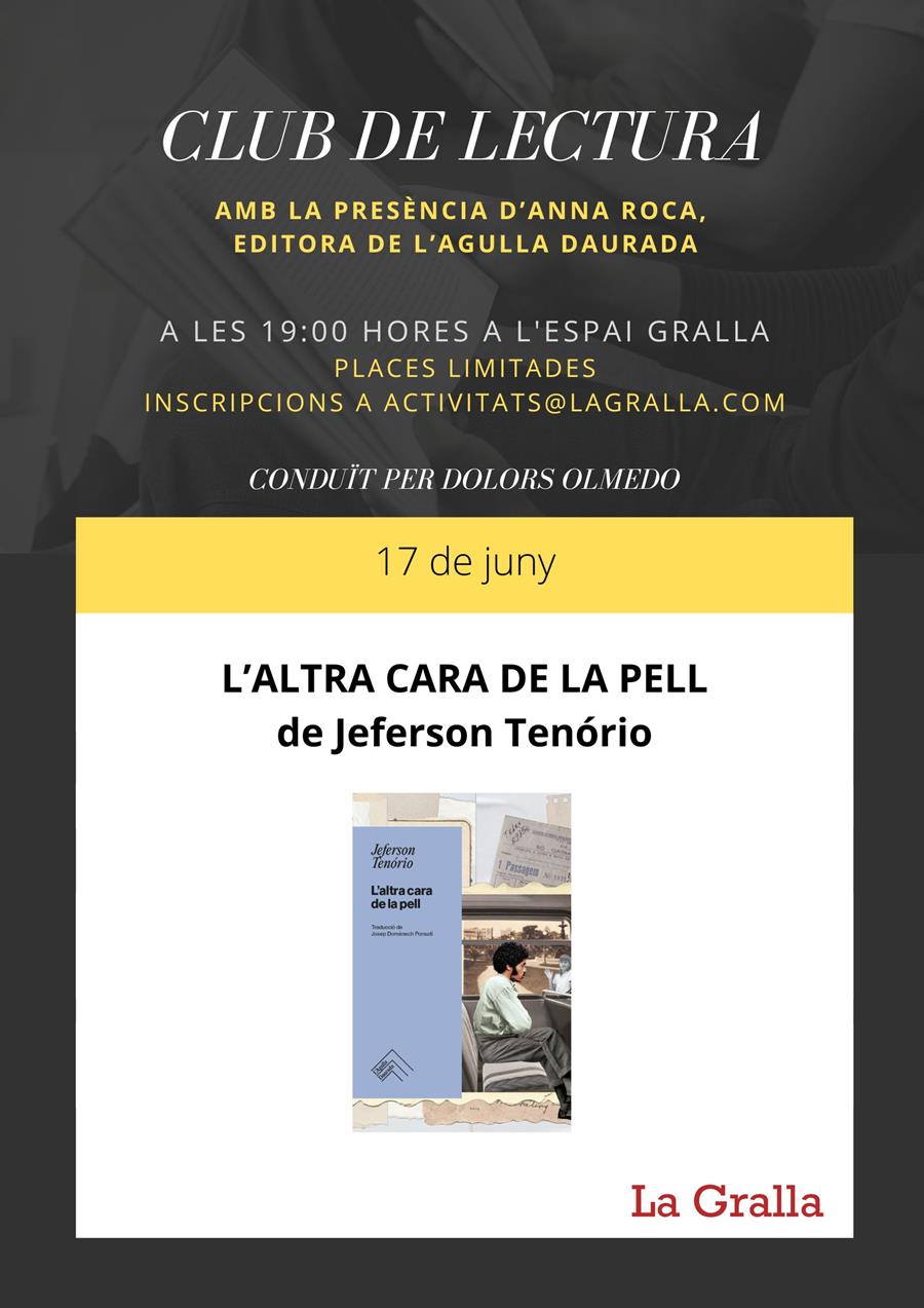 Club de lectura: "L'altra cara de la pell" - Llibreria La Gralla | Librería online de Granollers
