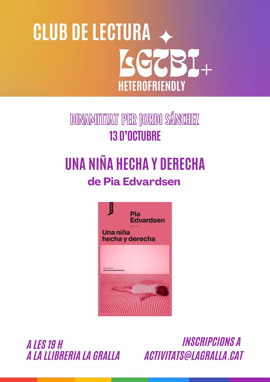 Club lgtbi: "Una niña hecha y derecha" - Llibreria La Gralla | Llibreria online de Granollers