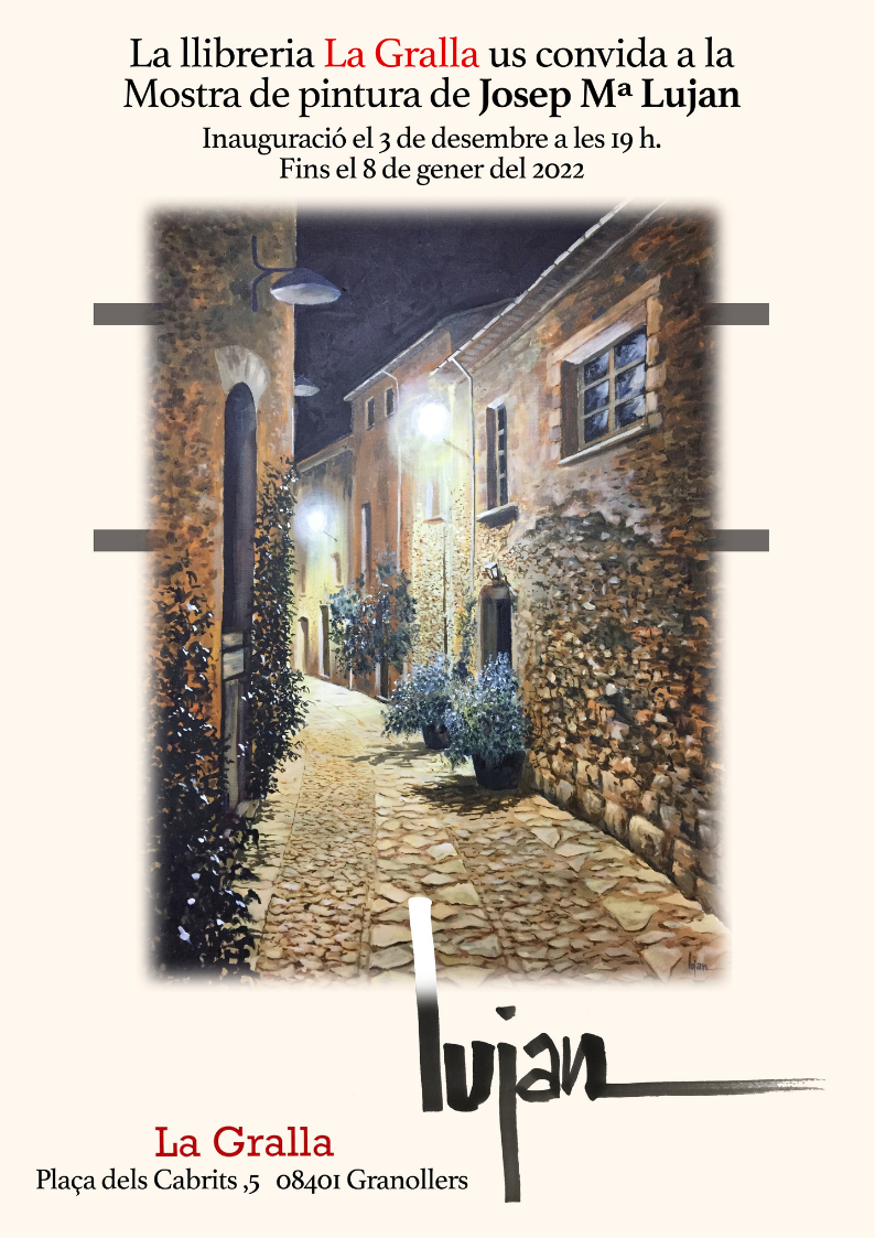 Mostra de pintura de Josep Mª Luján - Llibreria La Gralla | Llibreria online de Granollers
