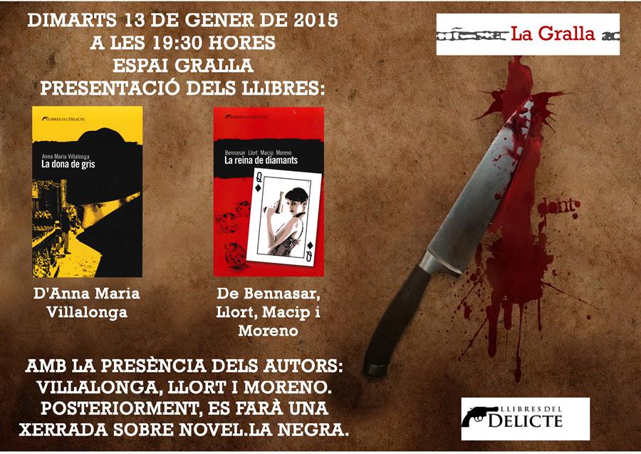Presentació dels llibres La dona de gris i La reina de diamants - Llibreria La Gralla | Llibreria online de Granollers
