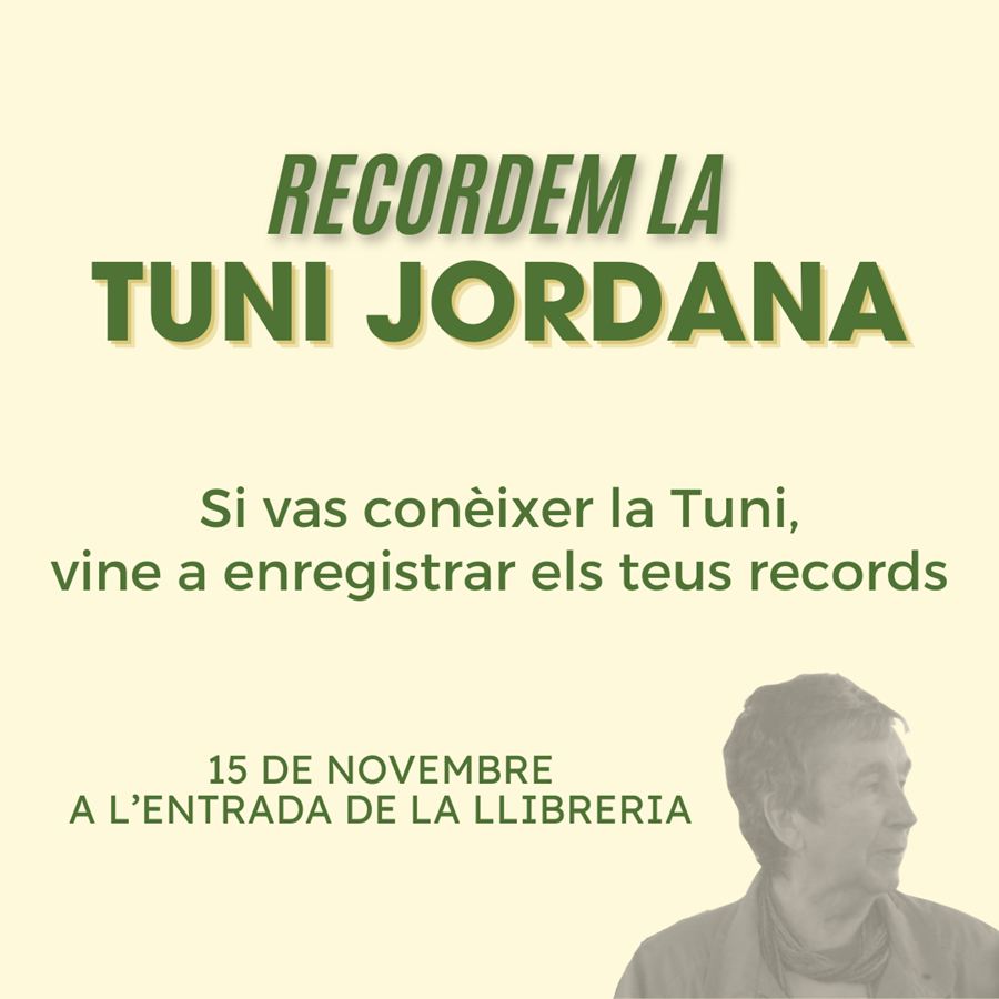 Recordant la Tuni Jordana - Llibreria La Gralla | Llibreria online de Granollers