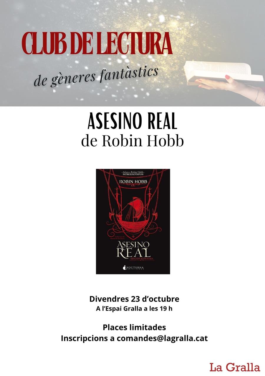 Club fantàstic: "Asesino real" - Llibreria La Gralla | Llibreria online de Granollers