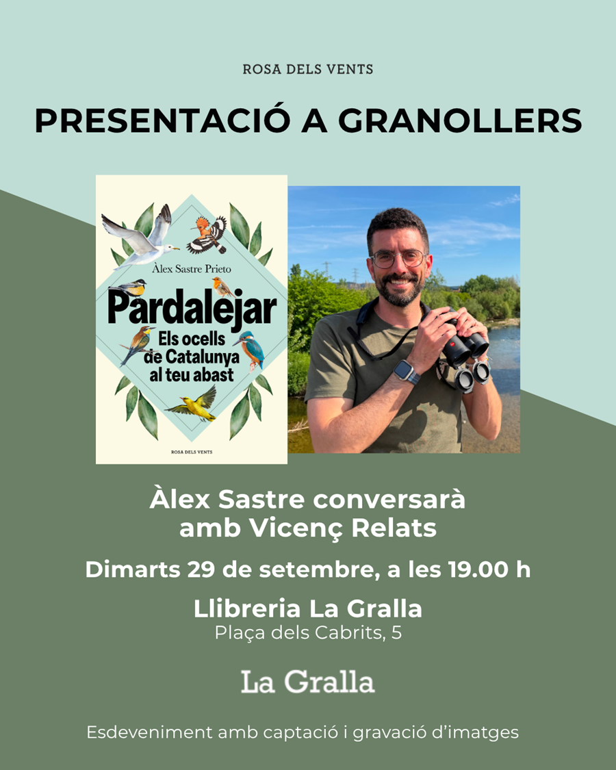 Presentació de "Pardalejar" d'Àlex Sastre - Llibreria La Gralla | Llibreria online de Granollers