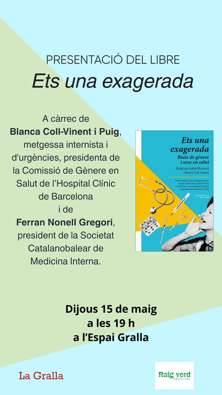 Presentació: "Ets una exagerada" - Llibreria La Gralla | Llibreria online de Granollers