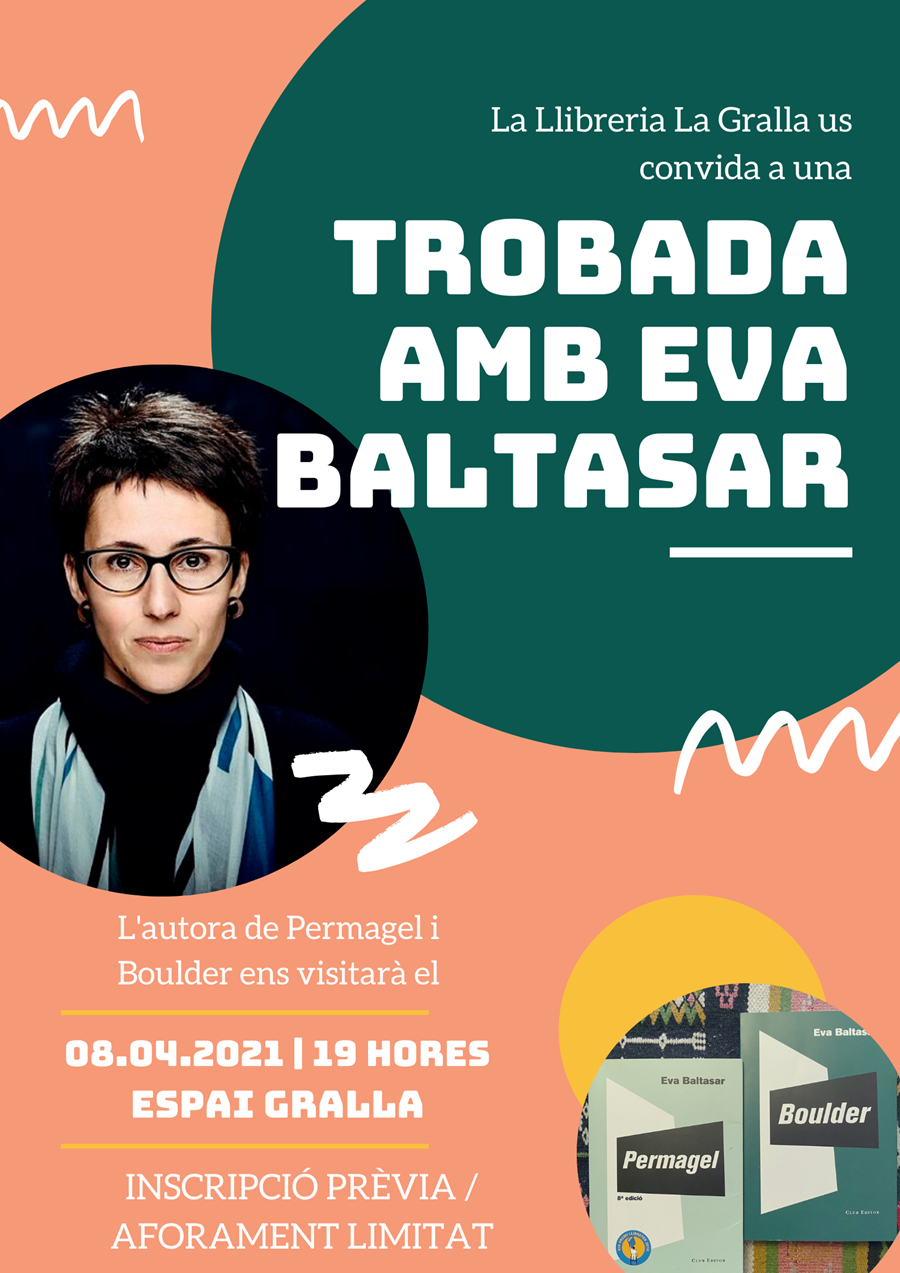 Trobada amb Eva Baltasar - Llibreria La Gralla | Llibreria online de Granollers