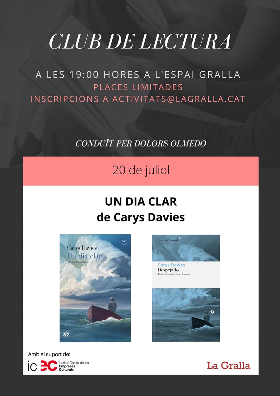 Club de lectura: Un dia clar - Llibreria La Gralla | Librería online de Granollers