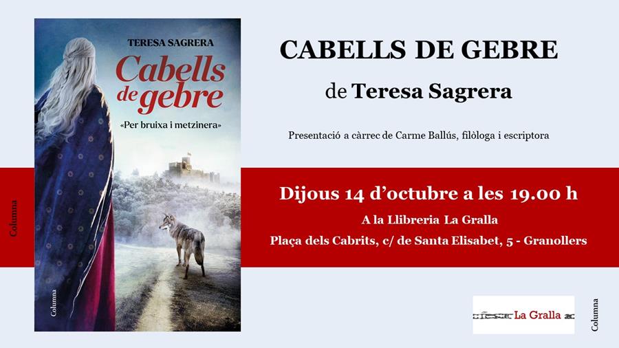 Presentació "Cabells de gebre" - Llibreria La Gralla | Librería online de Granollers