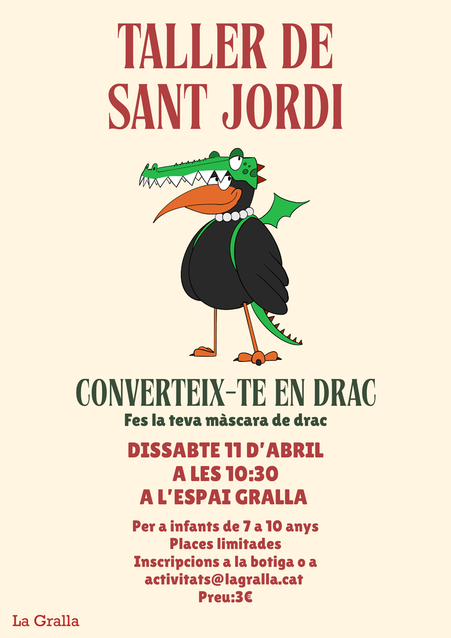 Taller de Sant Jordi - Llibreria La Gralla | Llibreria online de Granollers
