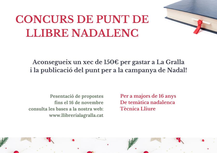 Concurs de Punt de llibre Nadalenc La Gralla - Llibreria La Gralla | Llibreria online de Granollers
