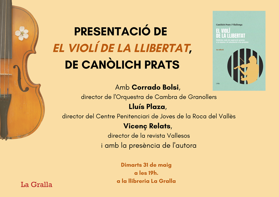 Presentació del llibre "El violí de la llibertat" - Llibreria La Gralla | Librería online de Granollers