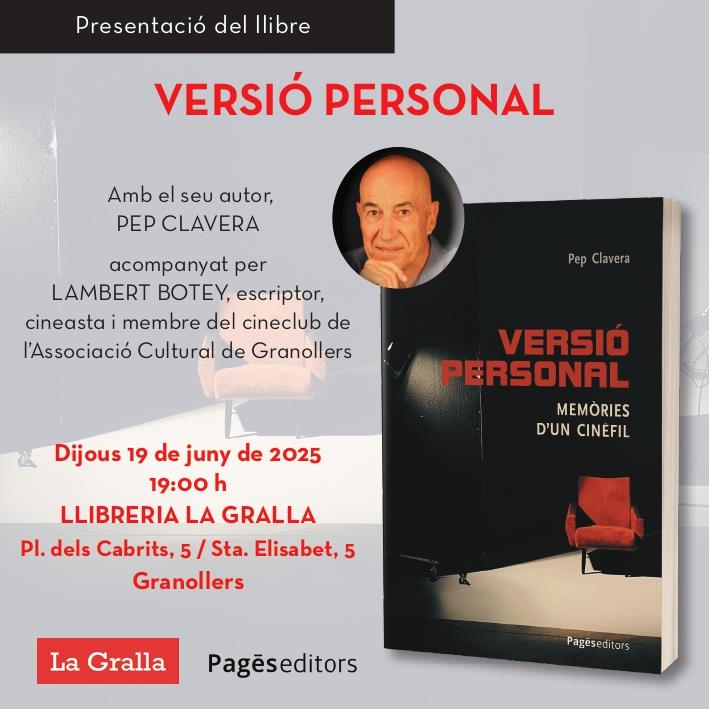 Presentació de "Versió personal" - Llibreria La Gralla | Librería online de Granollers