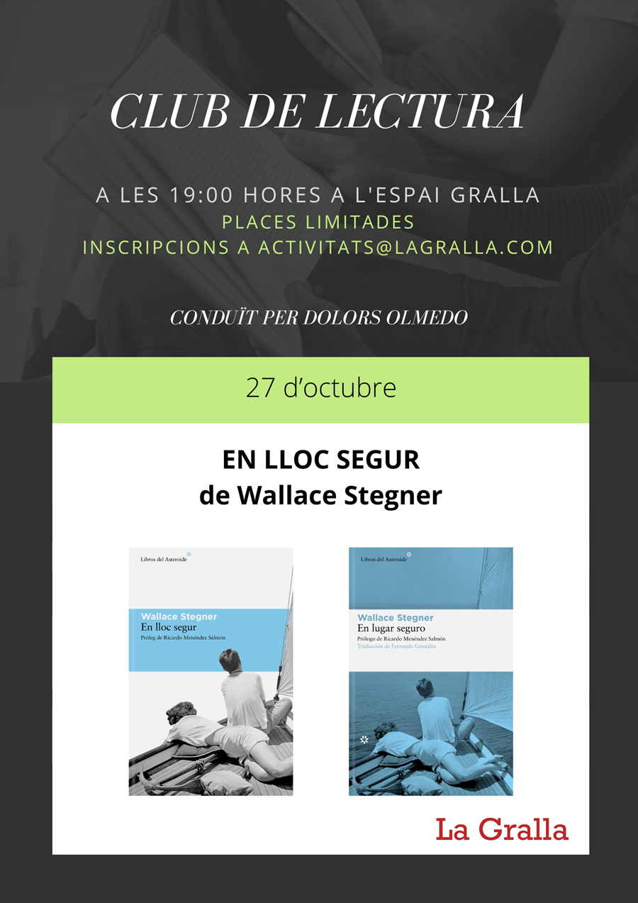 Club de lectura: En lloc segur - Llibreria La Gralla | Llibreria online de Granollers