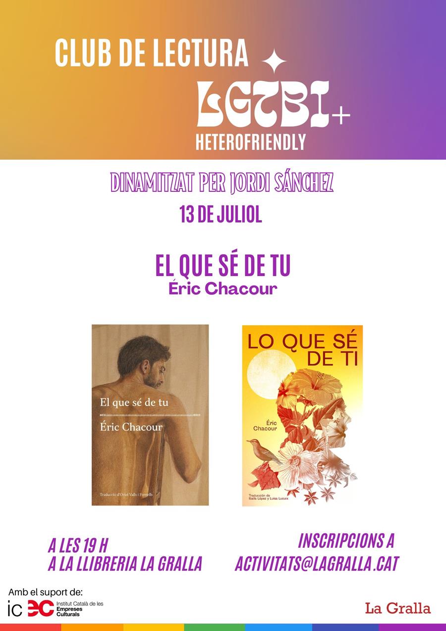 Club lgtbi: El que sé de tu - Llibreria La Gralla | Librería online de Granollers