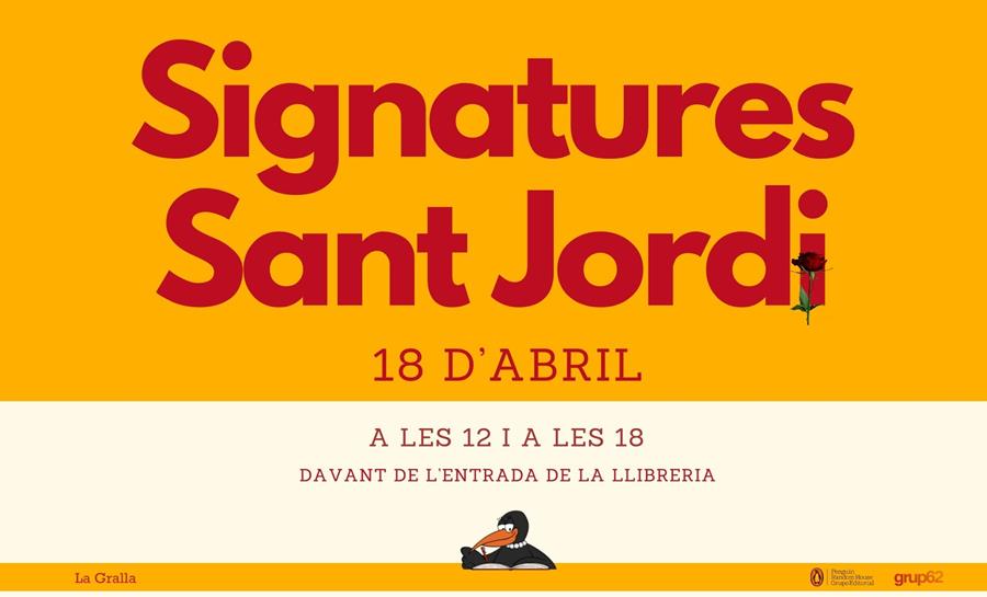 Signatures de Sant Jordi - Llibreria La Gralla | Librería online de Granollers