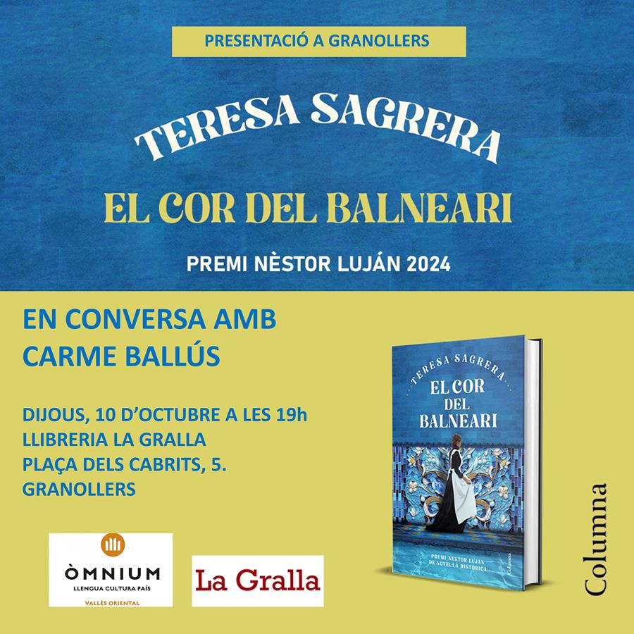 Presentació del llibre "El cor del balneari" - Llibreria La Gralla | Llibreria online de Granollers