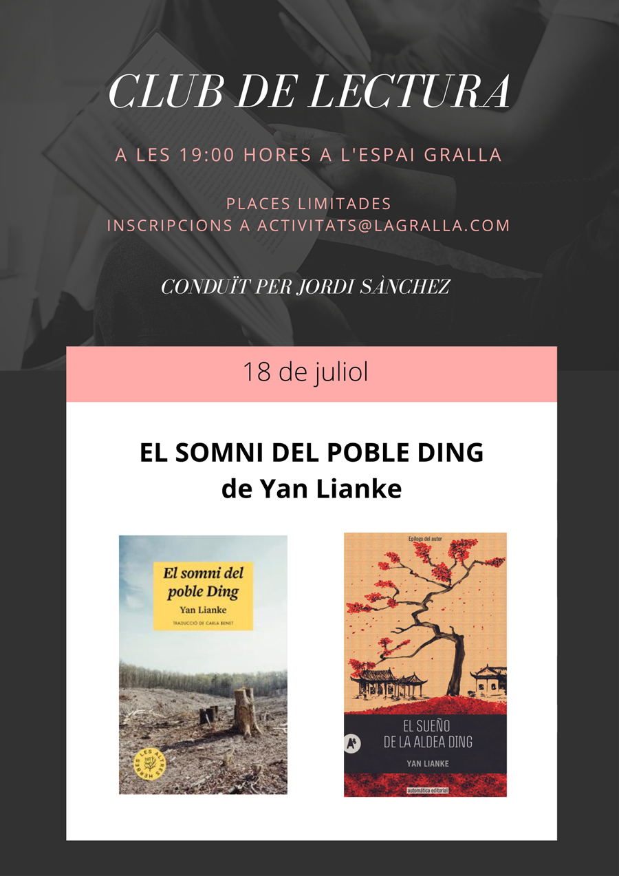Club de lectura entorn "El somni del poble Ding" - Llibreria La Gralla | Llibreria online de Granollers