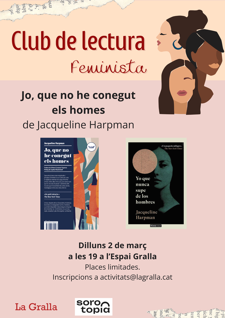 Club de lectura feminista "Jo, que no he conegut els homes" - Llibreria La Gralla | Llibreria online de Granollers