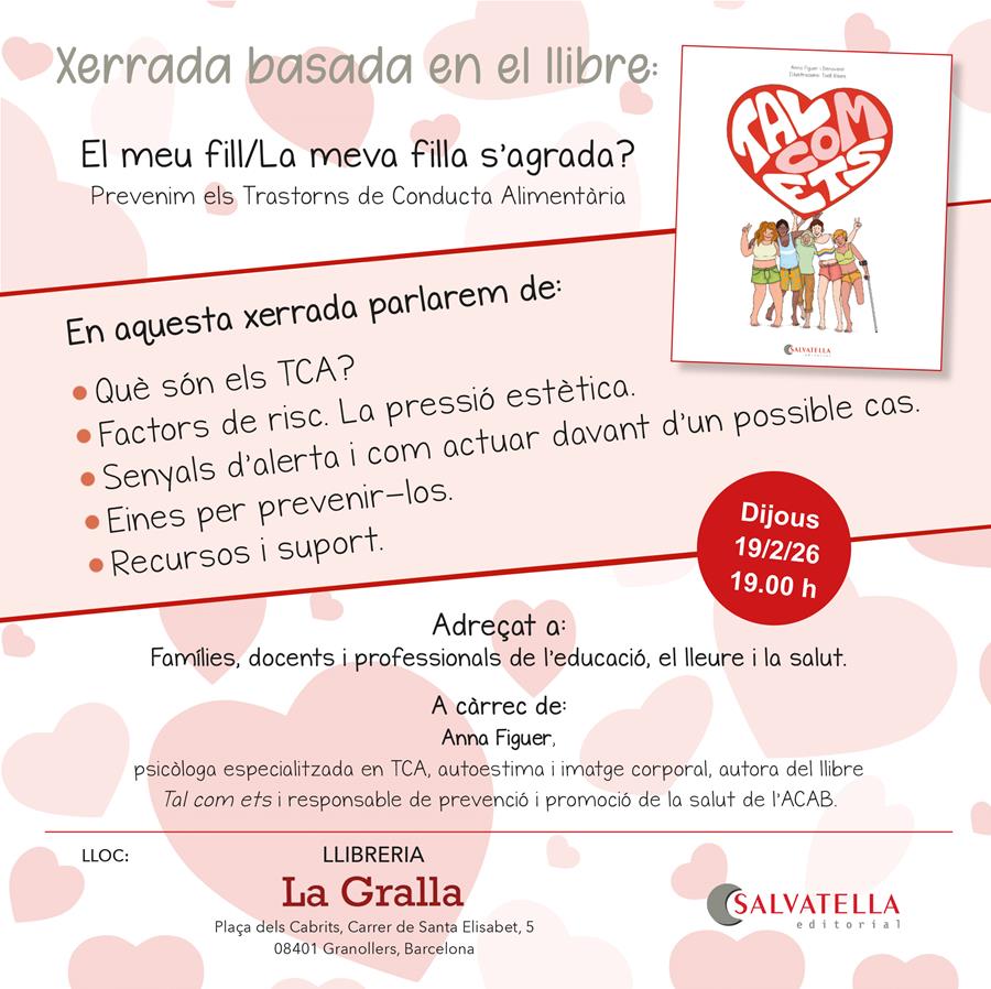 Presentació del llibre: "Tal com ets" - Llibreria La Gralla | Llibreria online de Granollers