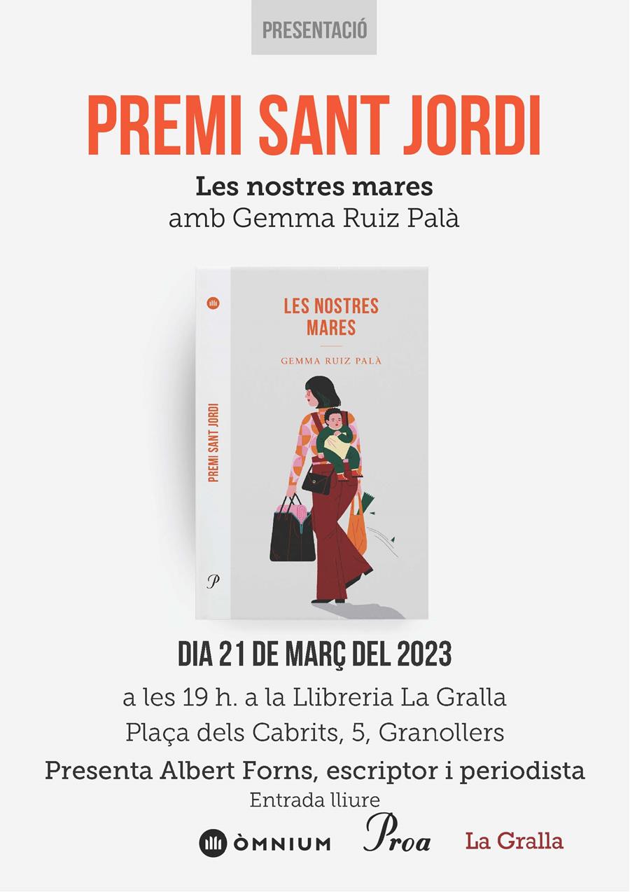 Presentació de "Les nostres mares" de la Gemma Ruiz - Llibreria La Gralla | Llibreria online de Granollers