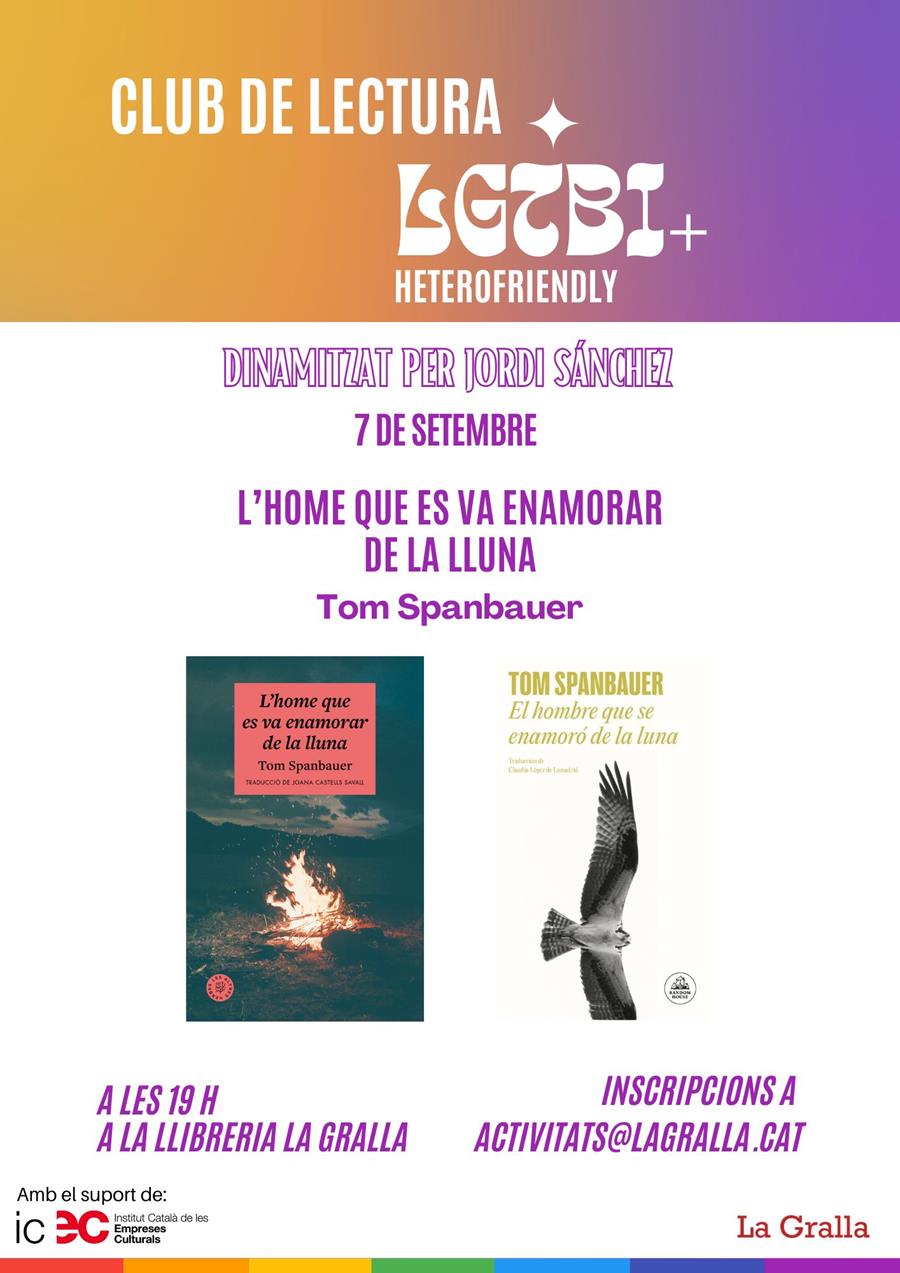 Club de lectura lgtbi+: L'home que es va enamorar de la lluna - Llibreria La Gralla | Llibreria online de Granollers