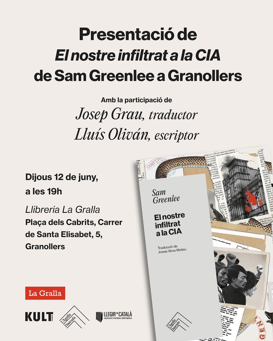 Presentació de "El nostre infiltrat a la CIA" - Llibreria La Gralla | Llibreria online de Granollers