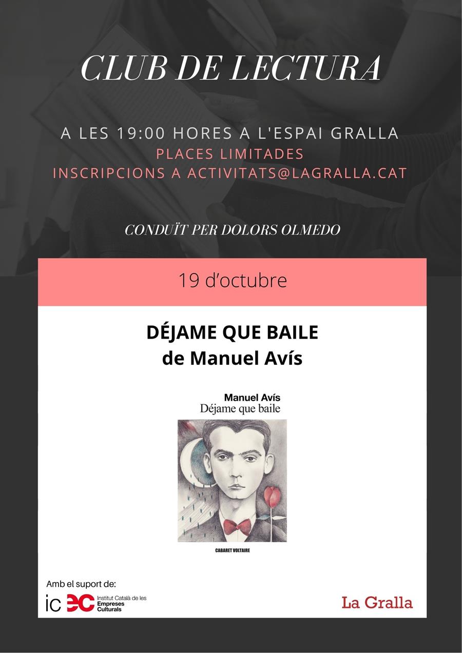 Club de lectura: "Déjame que baile" - Llibreria La Gralla | Llibreria online de Granollers