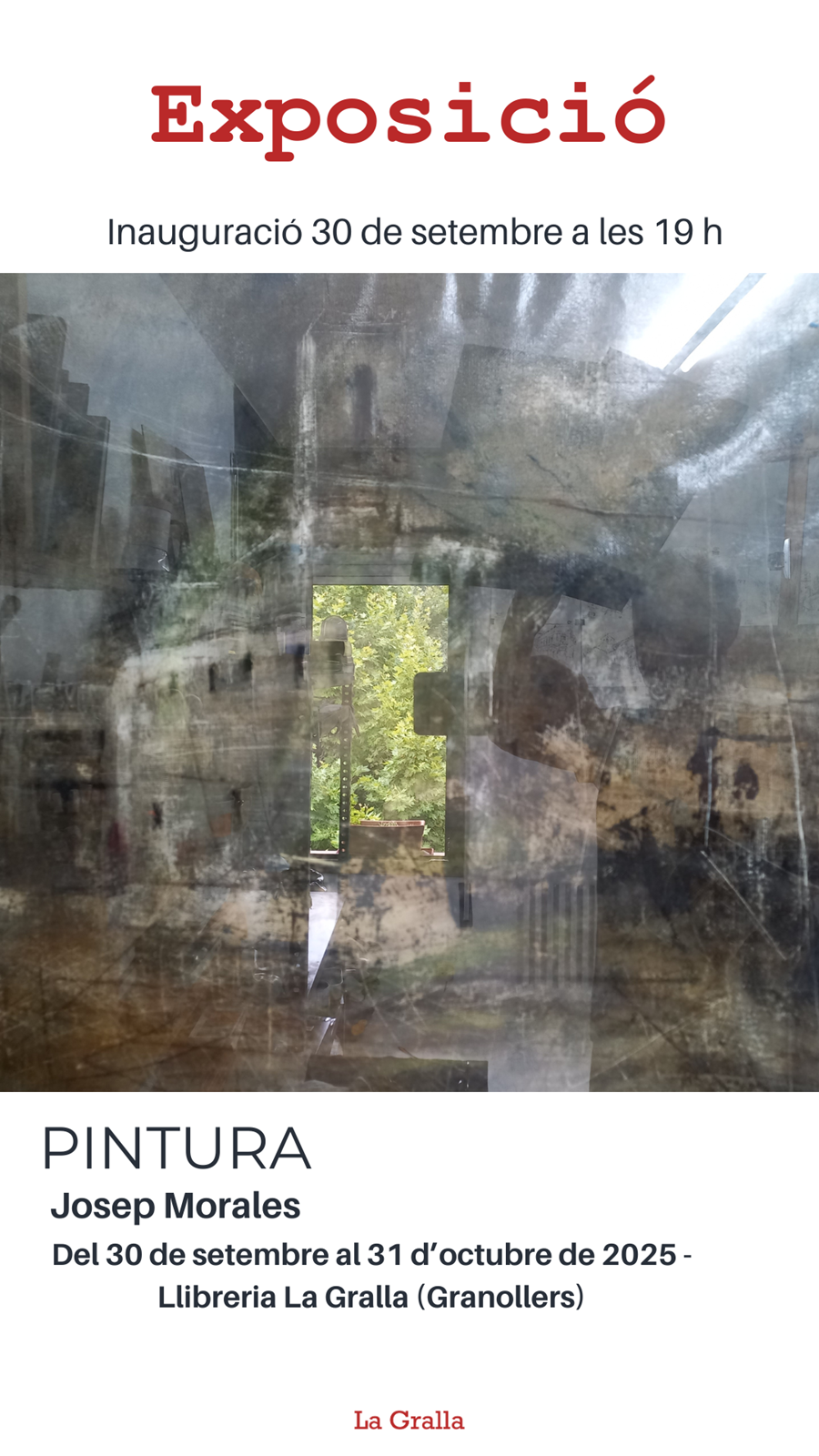Inauguració de pintures de Josep Morales - Llibreria La Gralla | Llibreria online de Granollers