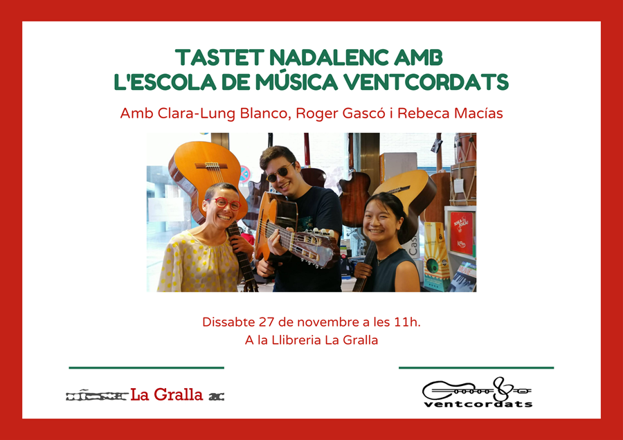 Tastet nadalenc amb l'escola de música Ventcordats - Llibreria La Gralla | Llibreria online de Granollers