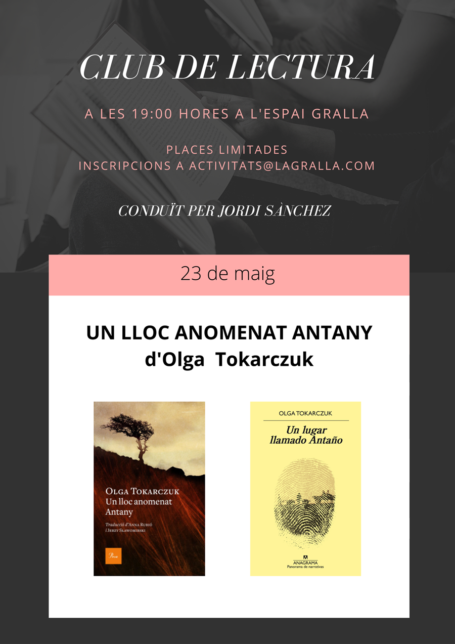 Club de lectura de "Un lloc anomenat antany" - Llibreria La Gralla | Librería online de Granollers