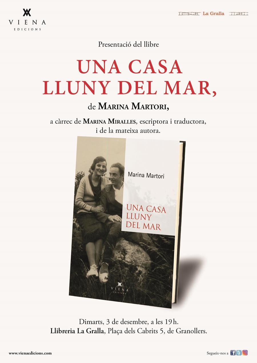 Presentació del llibre Una casa lluny del mar - Llibreria La Gralla | Librería online de Granollers