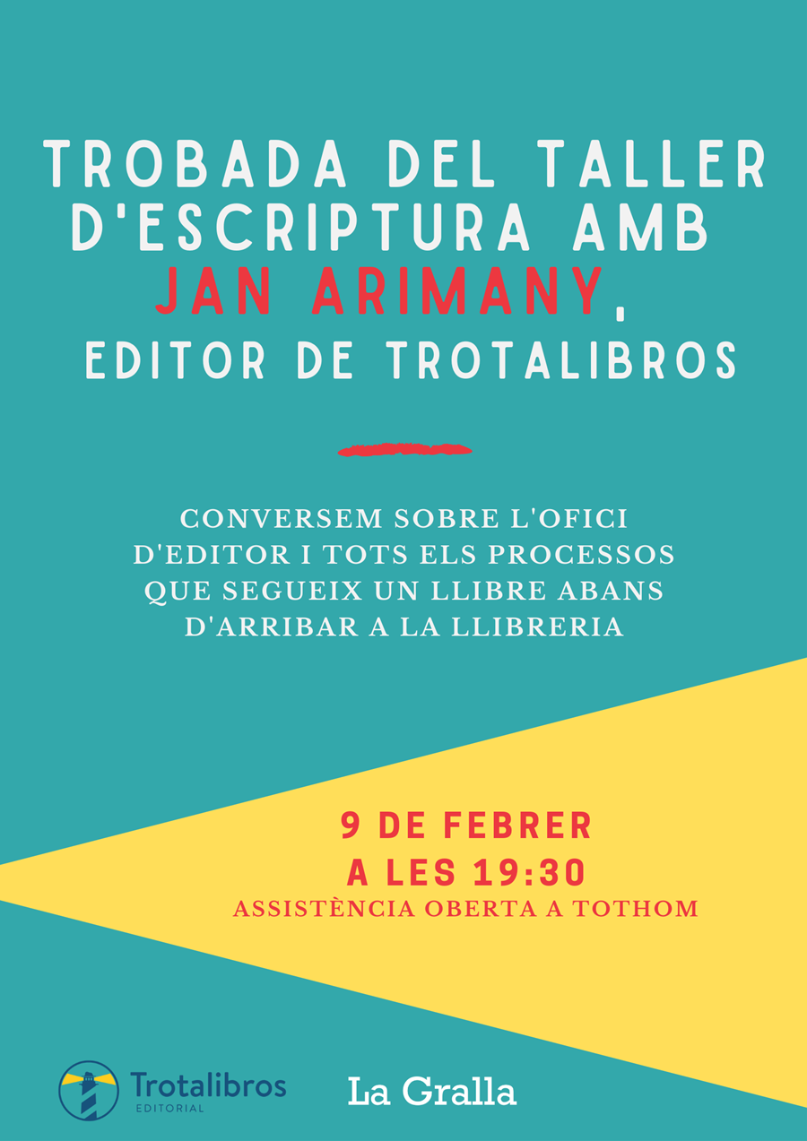 Trobada amb Jan Arimany, editor de Trotalibros - Llibreria La Gralla | Librería online de Granollers