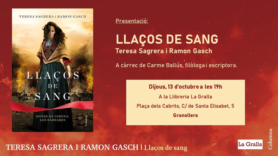 Presentació "Llaços de sang" - Llibreria La Gralla | Librería online de Granollers