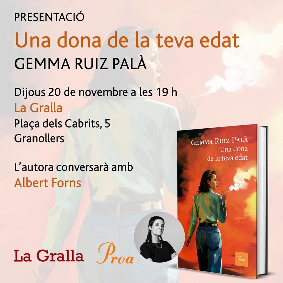 Presentació "Una dona de la teva edat" - Llibreria La Gralla | Llibreria online de Granollers
