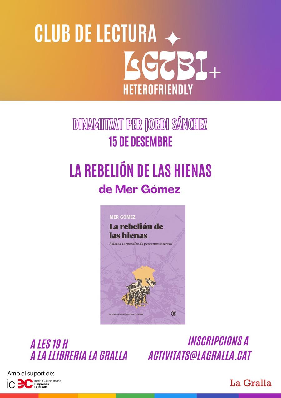 Club lgtbi: "La rebelión de las hienas" - Llibreria La Gralla | Llibreria online de Granollers