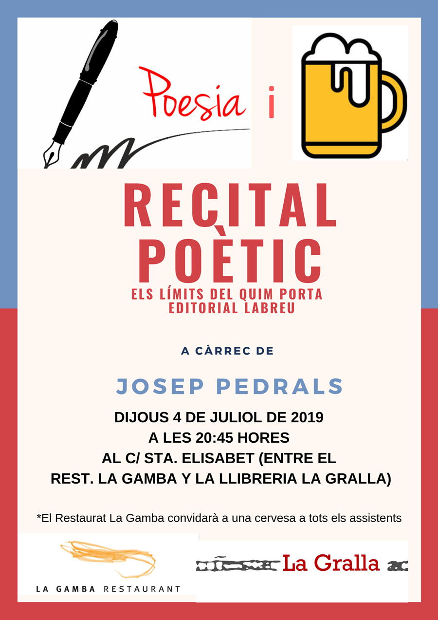 Poesia i cervesa - Llibreria La Gralla | Llibreria online de Granollers