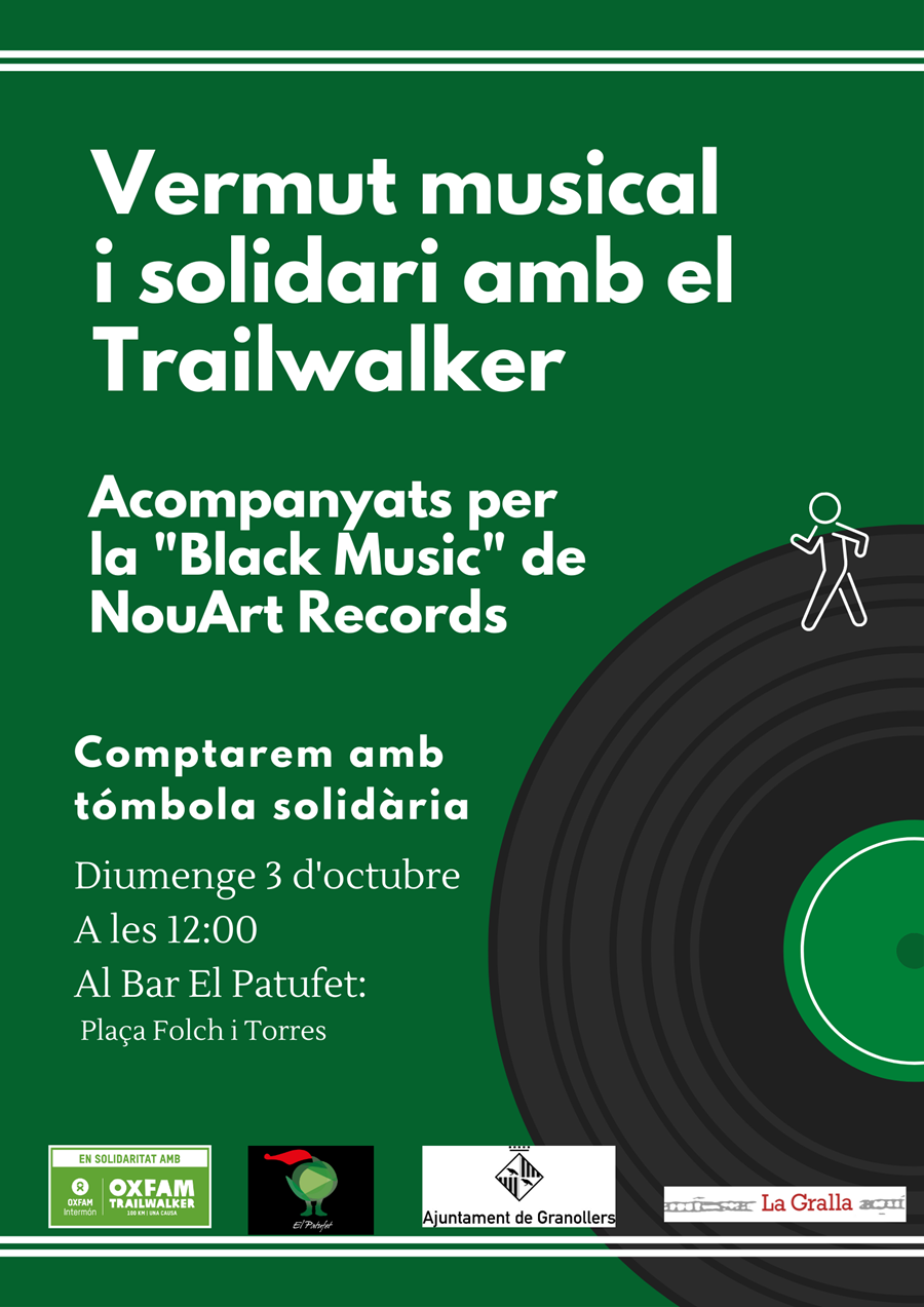 Vermut musical i solidari amb el Trailwalker - Llibreria La Gralla | Llibreria online de Granollers