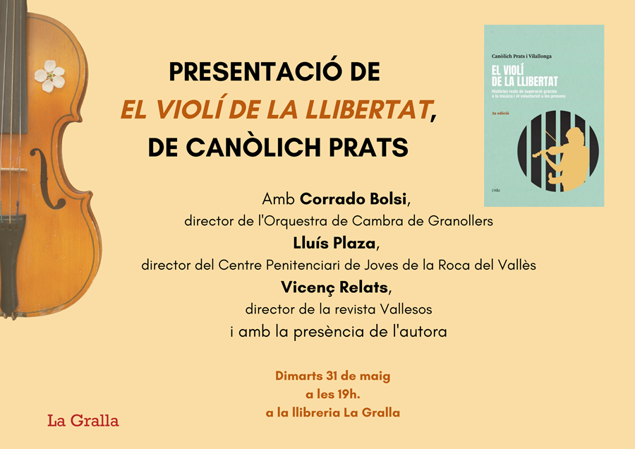 Presentació del llibre "El violí de la llibertat" - Llibreria La Gralla | Llibreria online de Granollers